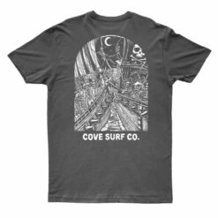 Cove Surf Co Jolly Roger Tee - Pepper