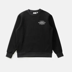 Rhythm Men's Sundown Fleece Crew Neck - Black