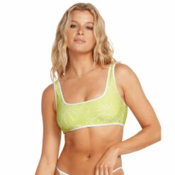 Volcom Womens Tropicoco Reversible Crop - Citron