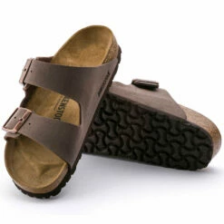 Birkenstock Womens Arizona Birkibuc Sandals - Mocha -Volcom Sales 0003 151183 sole