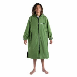 Dryrobe® Advanced Long Sleeve Changing Robe - Dark Green/Black