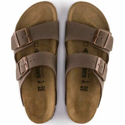Birkenstock Womens Arizona Birkibuc Sandals - Mocha -Volcom Sales 0004 151183 top