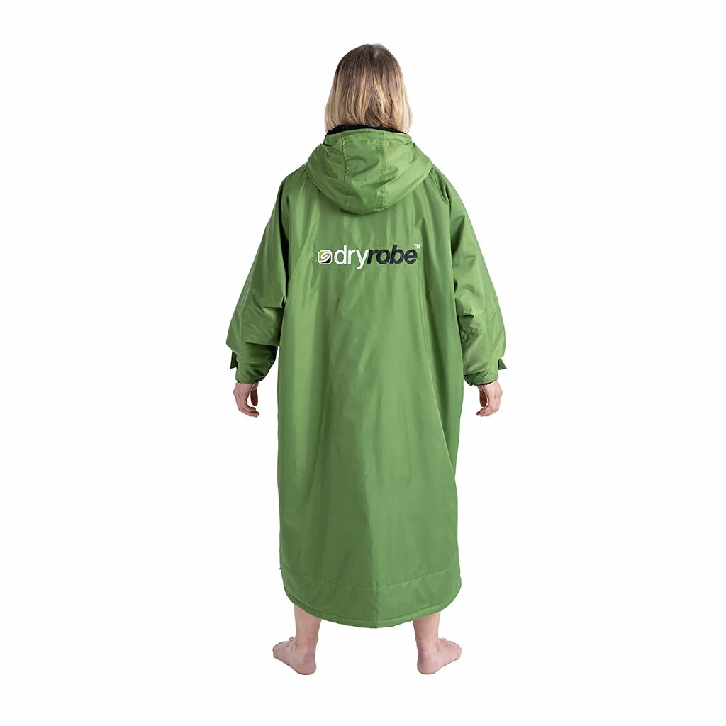 Dryrobe® Advanced Long Sleeve Changing Robe - Dark Green/Black 7 Dryrobe® Advanced Long Sleeve Changing Robe - Dark Green/Black - Image 5