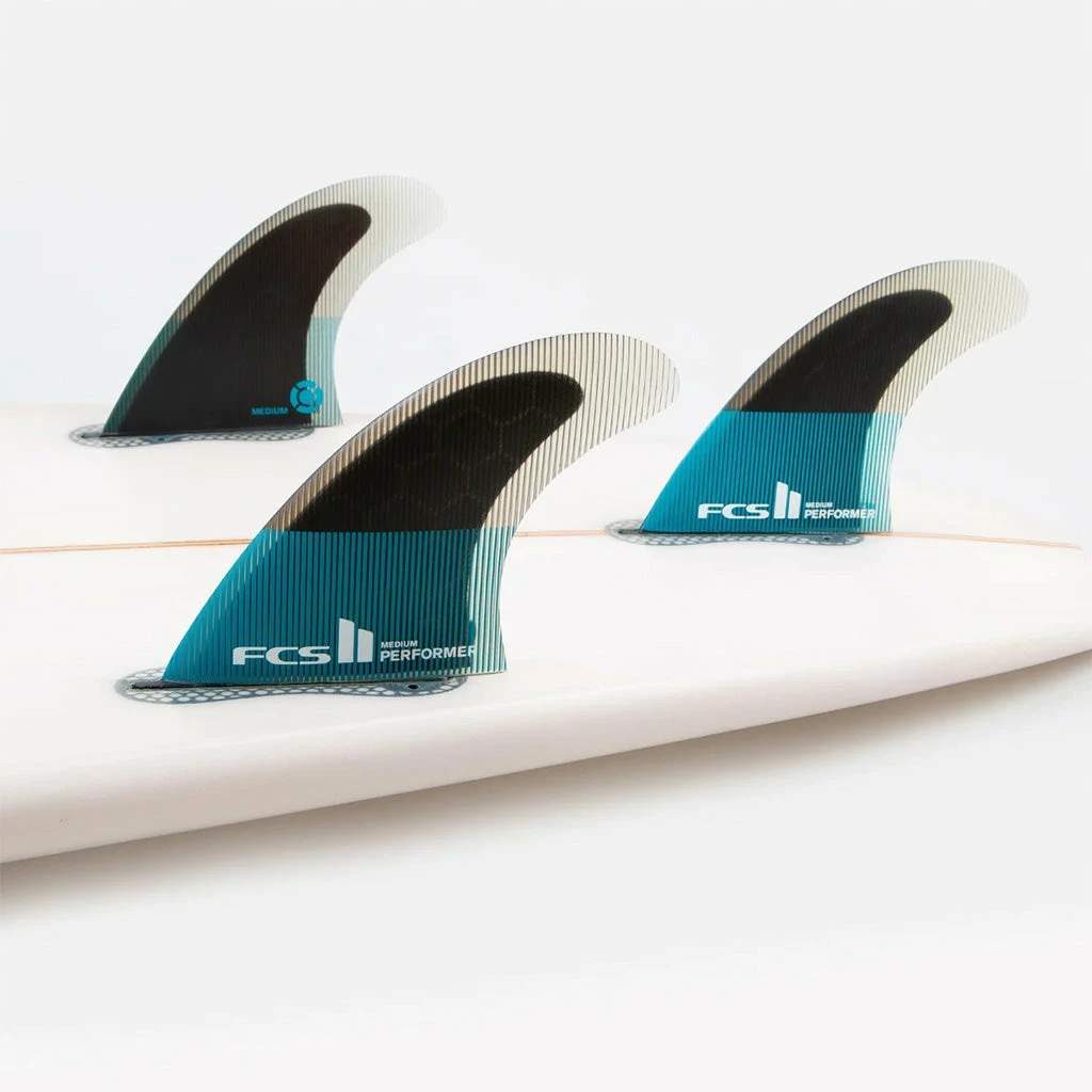 FCS II Performer PC Teal/Black Tri Fins - X Large 4 FCS II Performer PC Teal/Black Tri Fins - X Large - Image 2