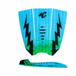 Creatures Mick Fanning Lite Small Wave Traction Pad - Green Fade Cyan Black