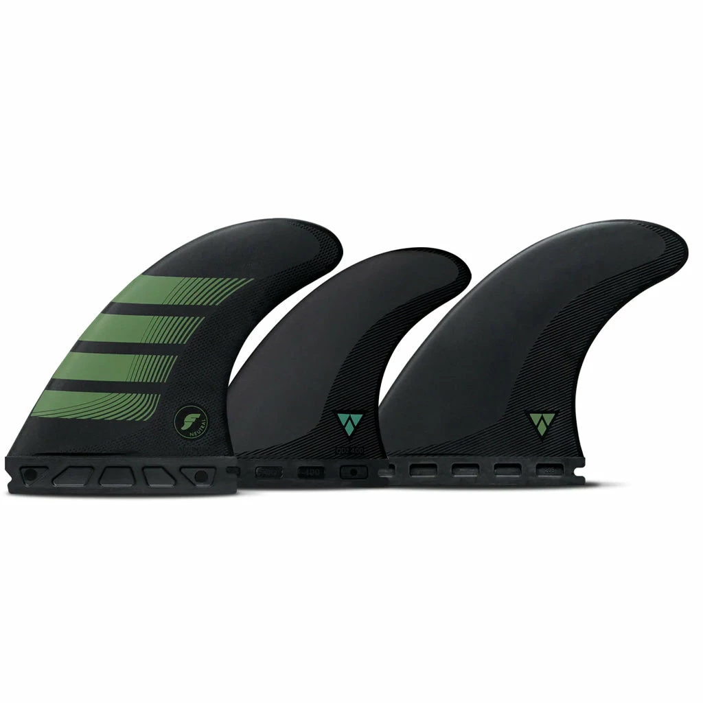 Futures Fins - F8 Alpha 5-Fin Set - (L)Carbon/Olive 3 Futures Fins - F8 Alpha 5-Fin Set - (L)Carbon/Olive