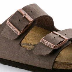 Birkenstock Womens Arizona Birkibuc Sandals - Mocha