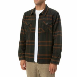 Katin Men's Anderson Flannel - Black Wash -Volcom Sales 0007 Katin Anderson Flannel Black Wash 02