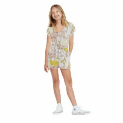 Volcom Girls Happy Clouds Romper - Multi
