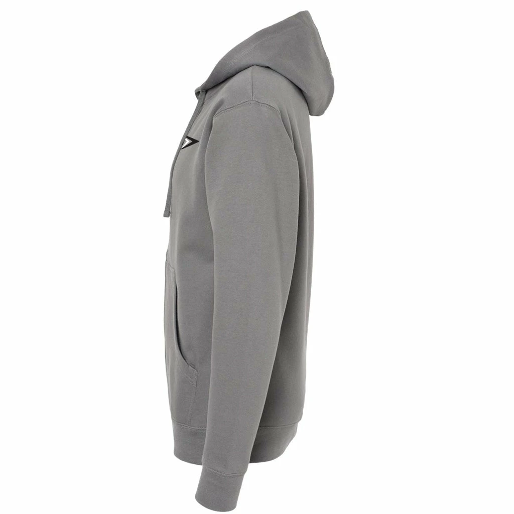 Seaside Surf Shop Mens Vintage Logo Zip Hoody - Charcoal Grey/Black 5 Seaside Surf Shop Mens Vintage Logo Zip Hoody - Charcoal Grey/Black - Image 3