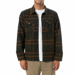 Katin Men's Anderson Flannel - Black Wash -Volcom Sales 0008 Katin Anderson Flannel Black Wash 01