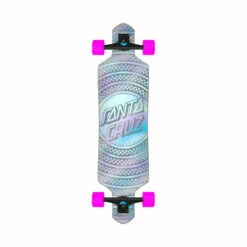 Santa Cruz Prismatic Dot Cruzer Drop Thru Skateboard 9.0" X 36"