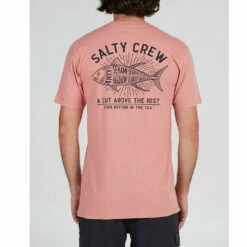 Salty Crew Mens Cut Above Premium S/S Tee - Coral