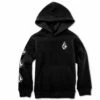 Volcom Big Boys Iconic Stone Pullover Sweatshirt - Black -Volcom Sales 0015 Y4112314BLKLarge