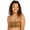 Volcom Womens Running Wild Tube Bikini Top - Animal Print -Volcom Sales 0018 O1222201ANMLarge