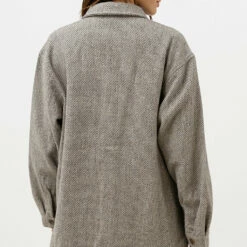 Rhythm Women's Canyon Shacket - Black 7 Rhythm Women's Canyon Shacket - Black -Volcom Sales 0019 0423W JK02 CANYON SHACKET BLACK CHECK 3