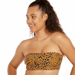Volcom Womens Running Wild Tube Bikini Top - Animal Print 10 Volcom Womens Running Wild Tube Bikini Top - Animal Print -Volcom Sales 0019 O1222201ANMAlternate2