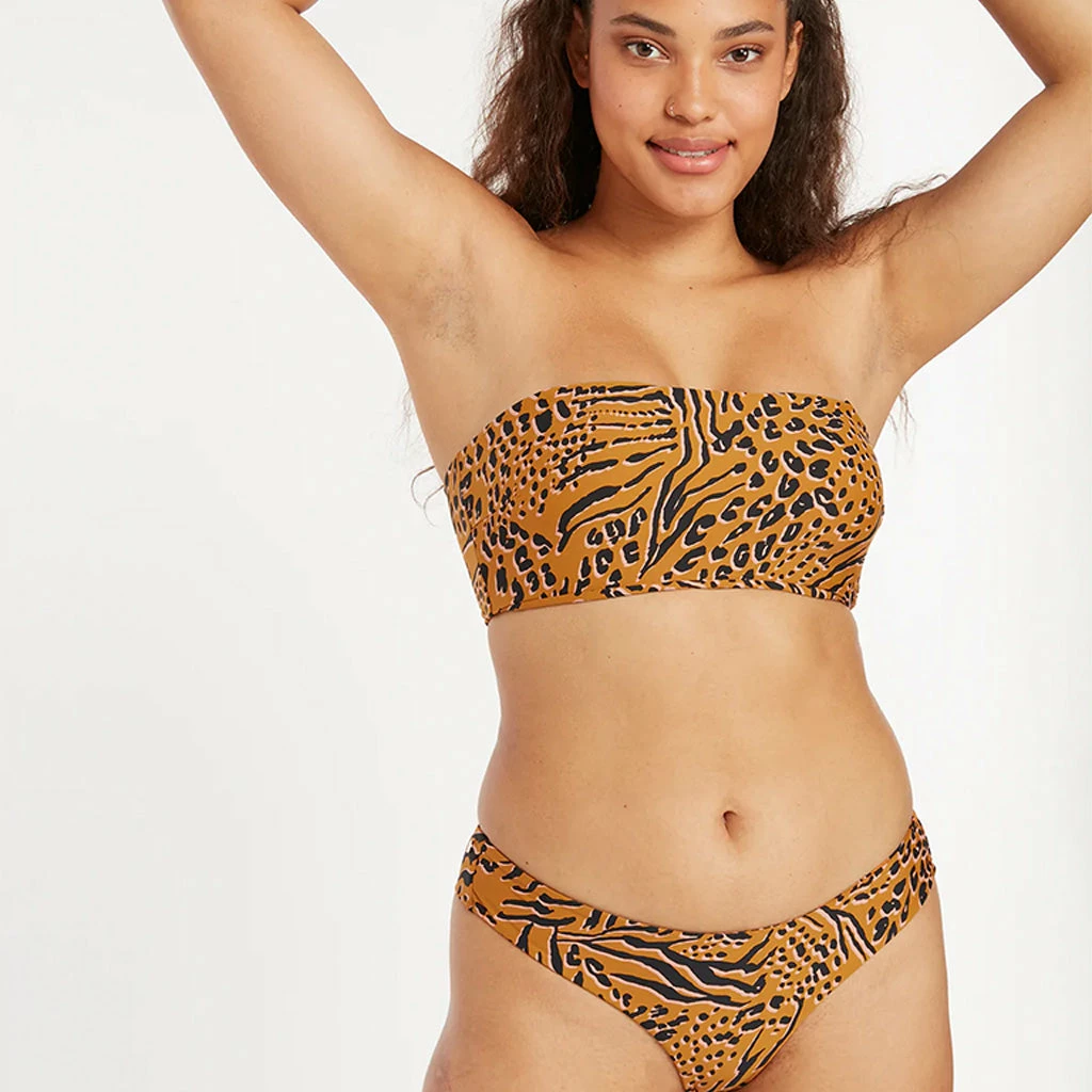 Volcom Womens Running Wild Tube Bikini Top - Animal Print 6 Volcom Womens Running Wild Tube Bikini Top - Animal Print - Image 4
