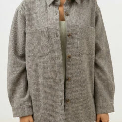 Rhythm Women's Canyon Shacket - Black 9 Rhythm Women's Canyon Shacket - Black -Volcom Sales 0021 0423W JK02 CANYON SHACKET BLACK CHECK 1