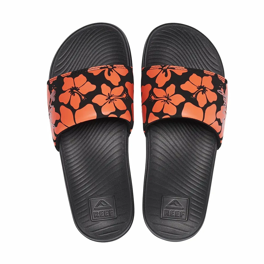 Reef Women's One Slide Sandal - Hibiscus 3 Reef Women's One Slide Sandal - Hibiscus