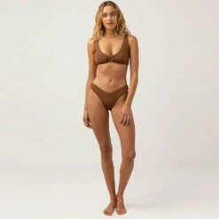 Rhythm Women's Avoca Support Tall Tri Top - Chocolate