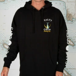 Salty Crew Mens Tailed Hooded Fleece - Black