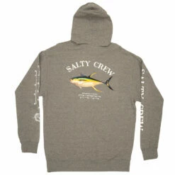 Salty Crew Men's Ahi Mount Hooded Fleece - Gunmetal Heather 9 Salty Crew Men's Ahi Mount Hooded Fleece - Gunmetal Heather -Volcom Sales 0042 AHIMOUNTHOODEDFLEECE3