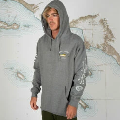 Salty Crew Men's Ahi Mount Hooded Fleece - Gunmetal Heather 8 Salty Crew Men's Ahi Mount Hooded Fleece - Gunmetal Heather -Volcom Sales 0043 AHIMOUNTHOODEDFLEECE4