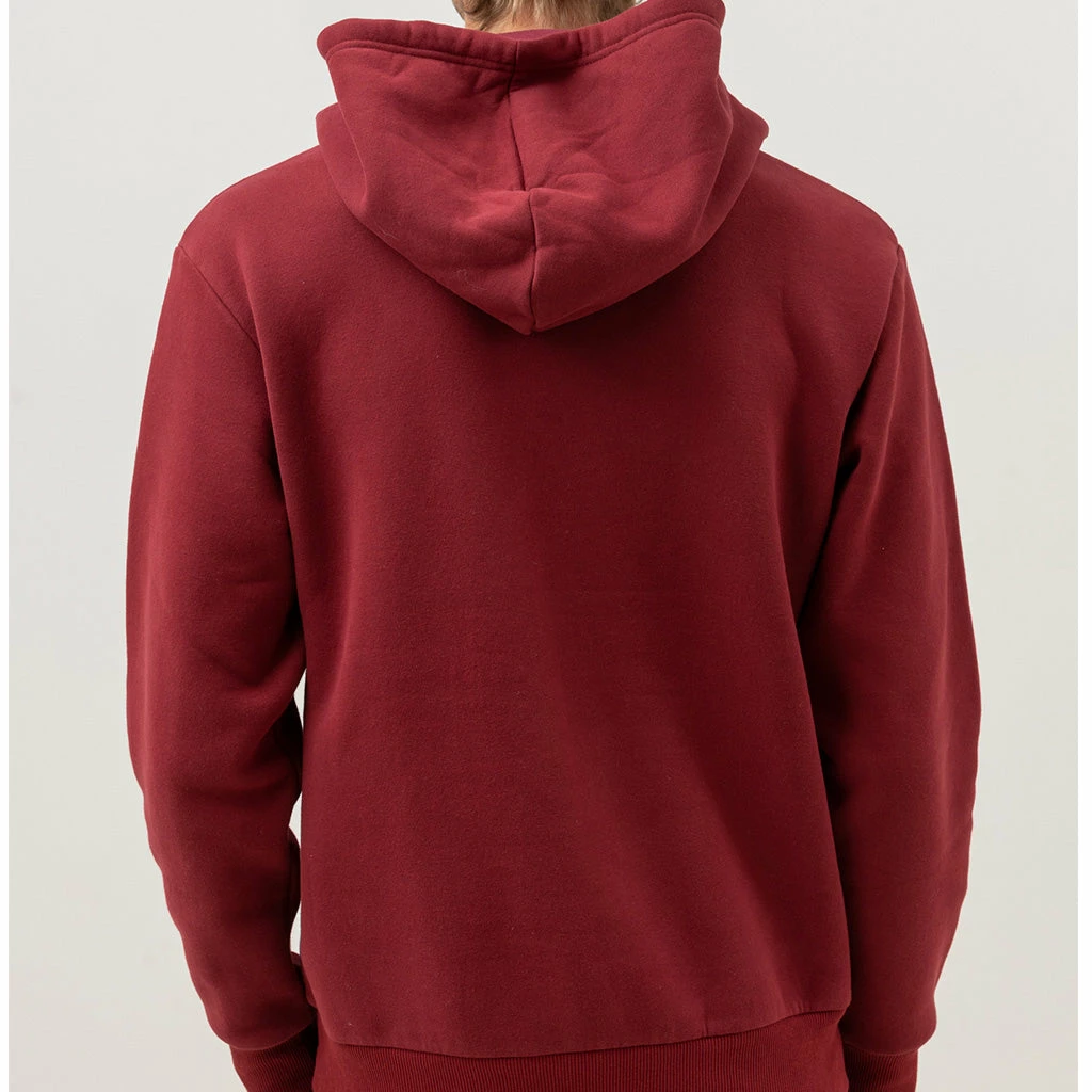 Rhythm Mens Embroidered Fleece Hood - Mulberry 5 Rhythm Mens Embroidered Fleece Hood - Mulberry - Image 3