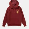 Rhythm Mens Embroidered Fleece Hood - Mulberry -Volcom Sales 0050 0422M FL01 EMBROIDERED FLEECE HOOD MULBERRY