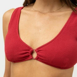 Rhythm Women's Avoca Ring Support Tall Tri Top - Berry 10 Rhythm Women's Avoca Ring Support Tall Tri Top - Berry -Volcom Sales 0051 0423SW BT19 AVOCA RING TALL SUPPORT TRI TOP BERRY 2