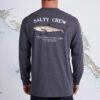 Salty Crew Mens Bruce Standard L/S Tee - Charcoal -Volcom Sales 0052 BRUCESTANDARDLS