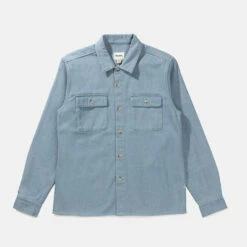 Rhythm Mens Denim L/S T Shirt - Denim