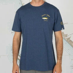Salty Crew Mens Ahi Mount S/S Tee - Navy Heather 7 Salty Crew Mens Ahi Mount S/S Tee - Navy Heather -Volcom Sales 0075 AHIMOUNTSTANDARDTEE2