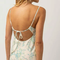 Rhythm Women's Cairo Bias Cut Midi Dress - Blue -Volcom Sales 0076 0123W DR03 CAIRO BIAS CUT MIDI DRESS BLUE 2