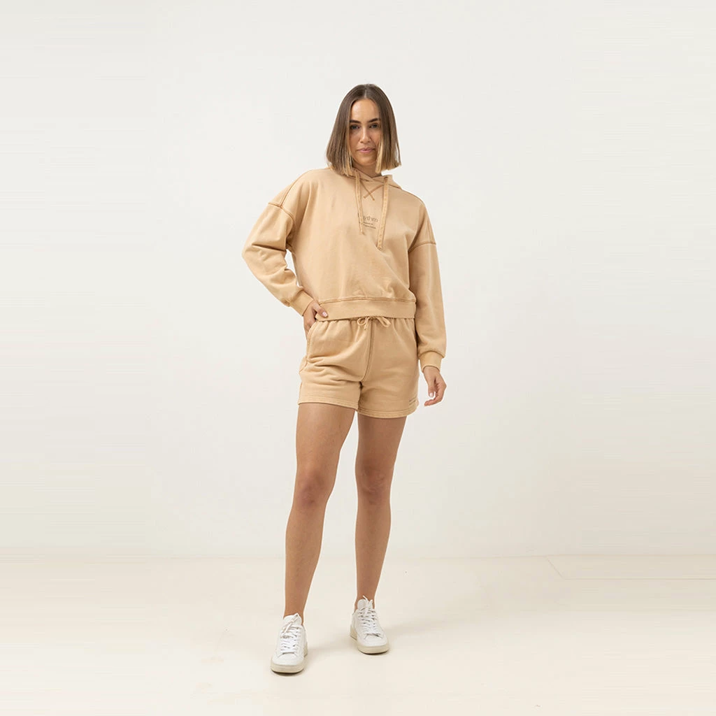 Rhythm Women's Rhythm Core Fleece Short - Wheat 5 Rhythm Women's Rhythm Core Fleece Short - Wheat - Image 3