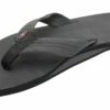 Rainbow Sandals Men's Single Layer Premier Leather With Arch Support 1" Strap - Premier Black 2 Rainbow Sandals Men's Single Layer Premier Leather With Arch Support 1" Strap - Premier Black -Volcom Sales 301ALTS0 PBLK W