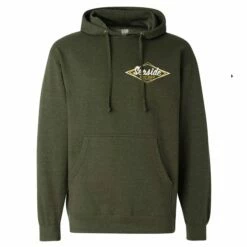 Seaside Surf Shop Vintage Logo Pullover Hoody - Army Heather -Volcom Sales ARMY HEATHER SEASIDE SURF