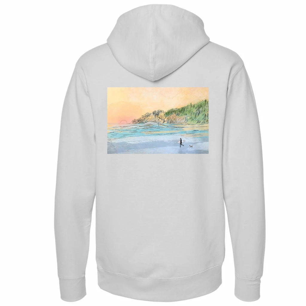 Seaside Surf Shop X Maya Sacks - Local Artist Series Mens Oswald Hooded Pullover - Smoke 3 Seaside Surf Shop X Maya Sacks - Local Artist Series Mens Oswald Hooded Pullover - Smoke