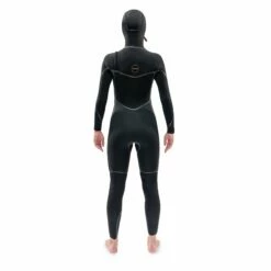 Dakine Womens Cyclone 5/4mm Zip Free Hooded Wetsuit - Black -Volcom Sales DK21W54HC WOMENS CYCLONE HOODED FULL SUIT2