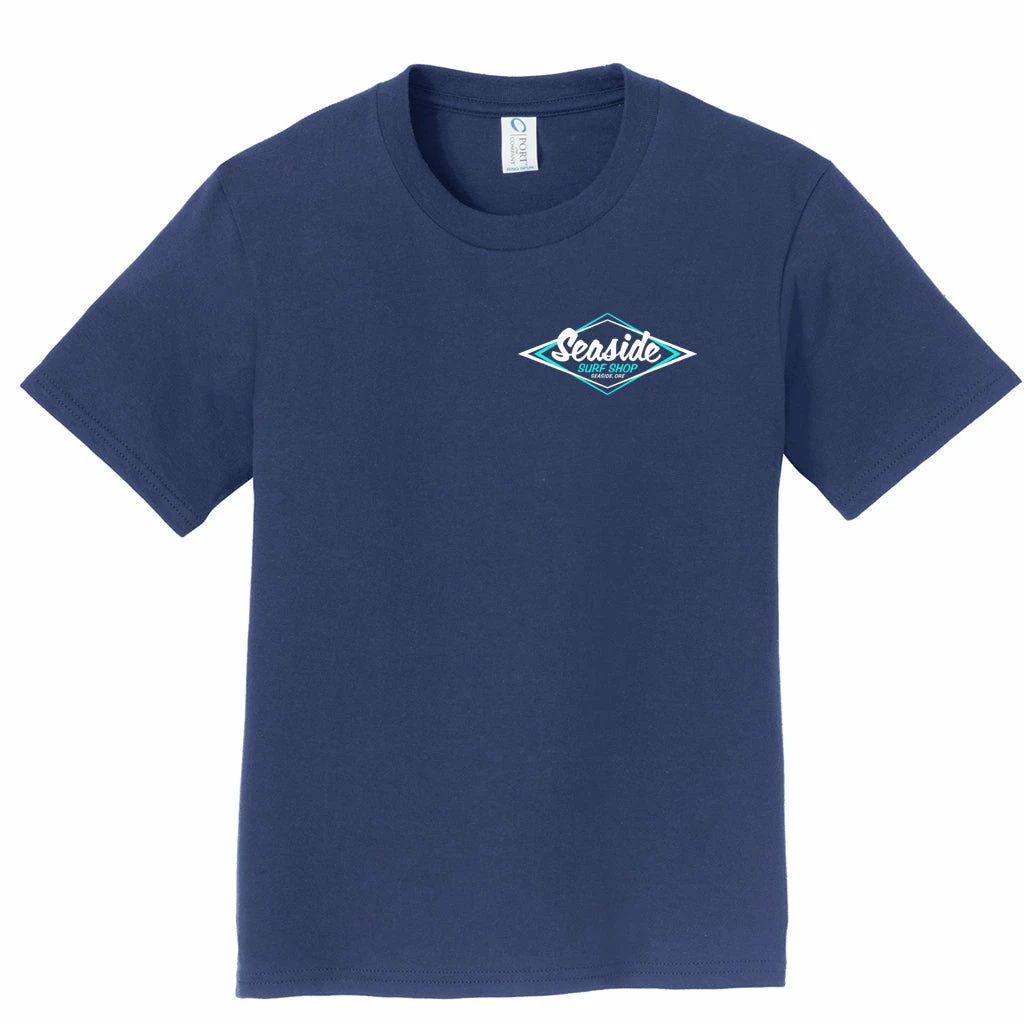 Seaside Surf Shop Infant Vintage Logo Tee - Navy 4 Seaside Surf Shop Infant Vintage Logo Tee - Navy - Image 2