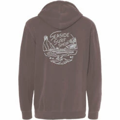 Seaside Surf Shop X Drift Awake - Local Artist Series Pullover Hooded Sweatshirt - Pigment Clay