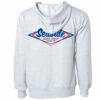 Seaside Surf Shop Mens Vintage Logo Hooded Pullover Sweatshirt - Grey Heather/Red Blue 1 Seaside Surf Shop Mens Vintage Logo Hooded Pullover Sweatshirt - Grey Heather/Red Blue -Volcom Sales HOODY BACK