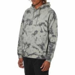 Katin Men's Embroidered Tie Dye Hoodie - Smog Tie -Volcom Sales Katin Embroidered Hood Smog Tie Dye