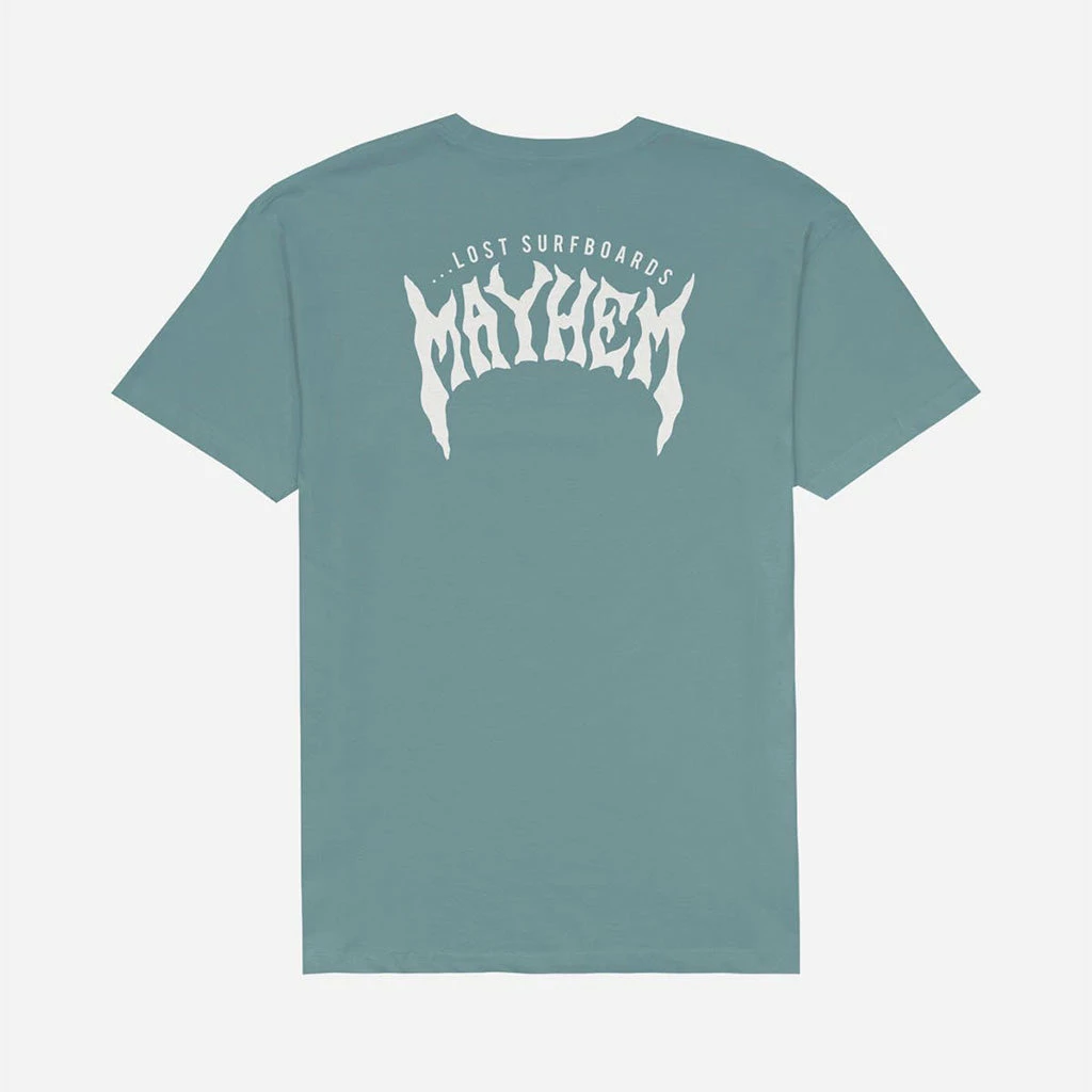 Lost Men's Mayhem Design Tee - Seafoam 4 Lost Men's Mayhem Design Tee - Seafoam - Image 2