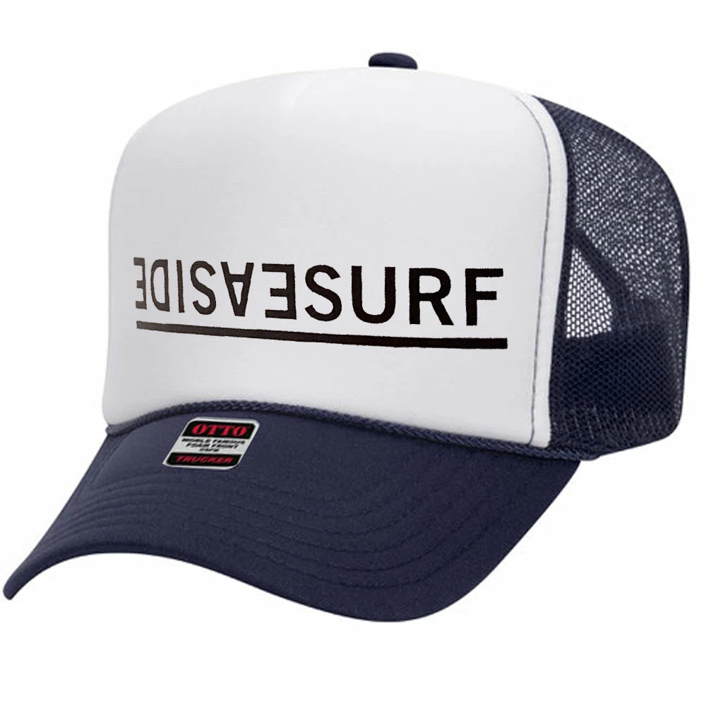 Seaside Surf Shop Invert Trucker Cap - Navy/White 3 Seaside Surf Shop Invert Trucker Cap - Navy/White