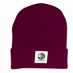 Seaside Surf Shop Wave Patch Logo Beanie - Maroon