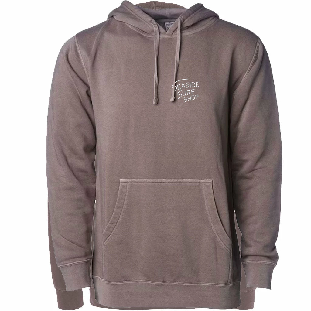 Seaside Surf Shop X Drift Awake - Local Artist Series Pullover Hooded Sweatshirt - Pigment Clay 4 Seaside Surf Shop X Drift Awake - Local Artist Series Pullover Hooded Sweatshirt - Pigment Clay - Image 2