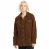 Volcom Womens Silent Sherpa Jacket - Chocolate 2 Volcom Womens Silent Sherpa Jacket - Chocolate -Volcom Sales VLC 0033 B1512105CHOLarge