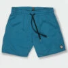 Volcom Lido Solid Trunk Little Boys Boardshort - Aged Indigo 2 Volcom Lido Solid Trunk Little Boys Boardshort - Aged Indigo -Volcom Sales Y2512306